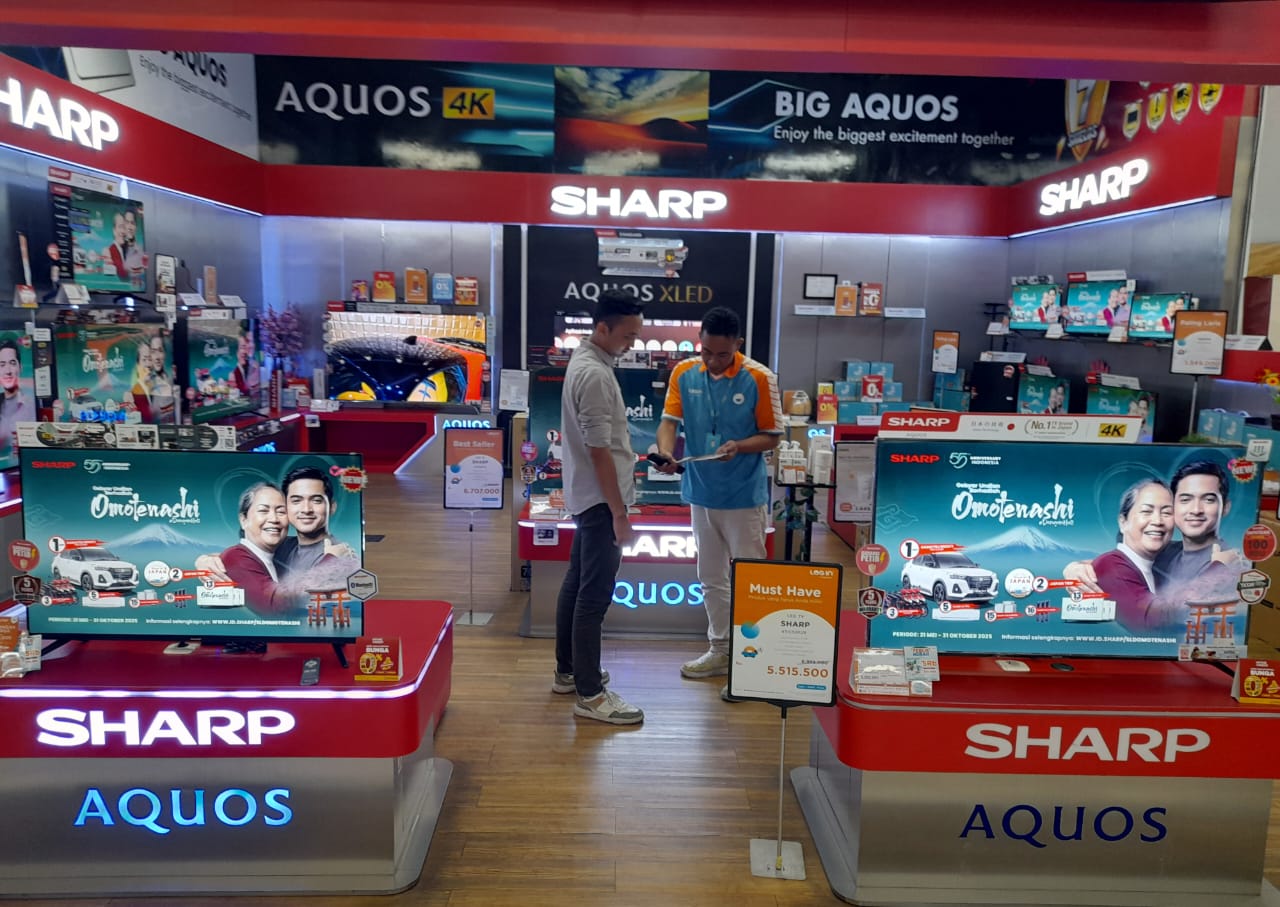 Setengah Abad di Indonesia, SHARP Tebar Hadiah Spesial di Ulang Tahun ke-55